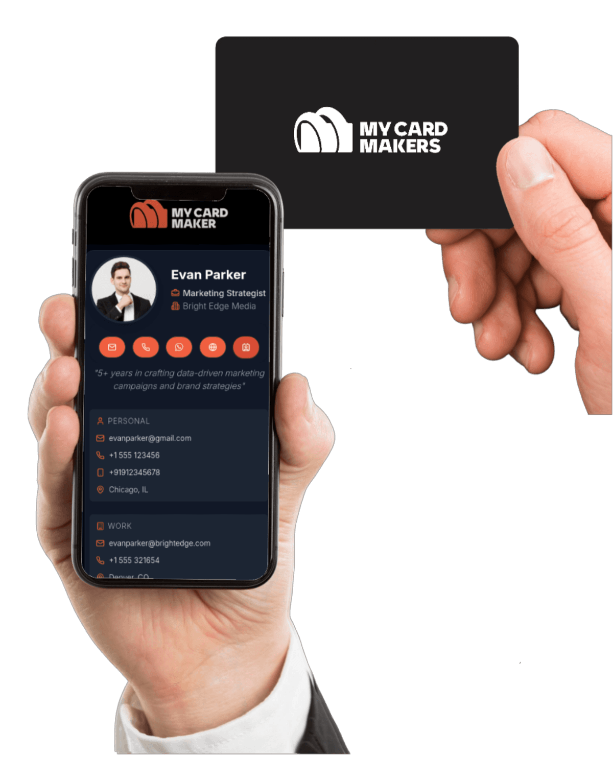 MyCard App on smartphone